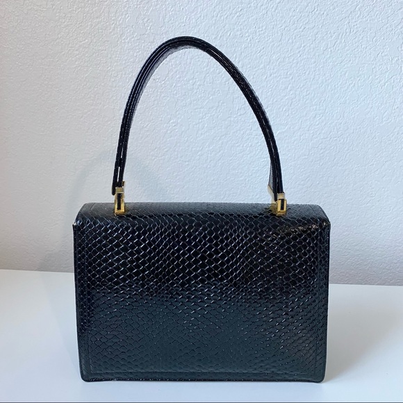 Vintage Koret Leather Handbag Shoulder Bag with chained coin purse - Picture 6 of 14